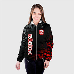 Куртка с капюшоном женская ROBLOX, цвет: 3D-белый — фото 2