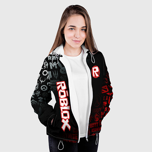 Женская куртка ROBLOX / 3D-Белый – фото 3
