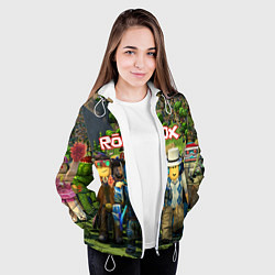 Куртка с капюшоном женская ROBLOX, цвет: 3D-белый — фото 2
