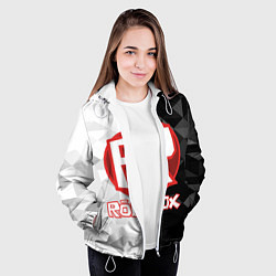 Куртка с капюшоном женская ROBLOX, цвет: 3D-белый — фото 2