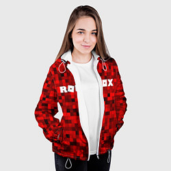 Куртка с капюшоном женская Roblox, цвет: 3D-белый — фото 2