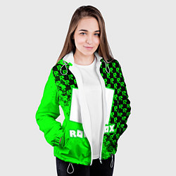 Куртка с капюшоном женская Roblox, цвет: 3D-белый — фото 2
