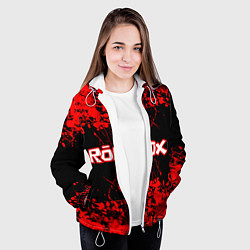 Куртка с капюшоном женская Roblox, цвет: 3D-белый — фото 2