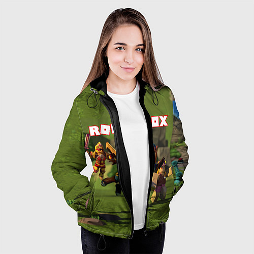 Женская куртка ROBLOX / 3D-Черный – фото 3