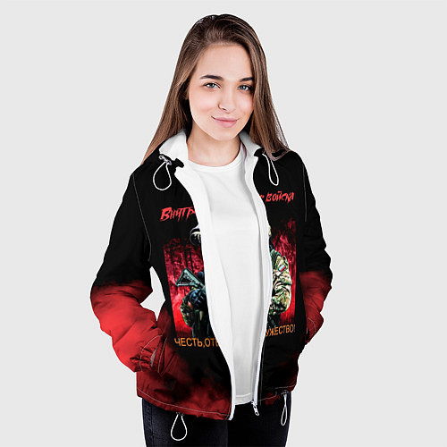 Женская куртка Внутренние войска / 3D-Белый – фото 3