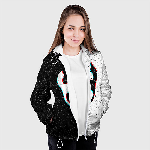 Женская куртка Hollow Knight / 3D-Белый – фото 3