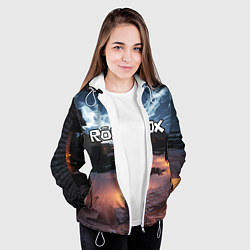Куртка с капюшоном женская ROBLOX, цвет: 3D-белый — фото 2