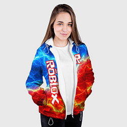 Куртка с капюшоном женская ROBLOX, цвет: 3D-белый — фото 2