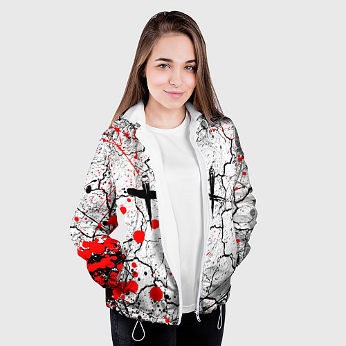 Женская куртка DEAD BY DAYLIGHT / 3D-Белый – фото 3