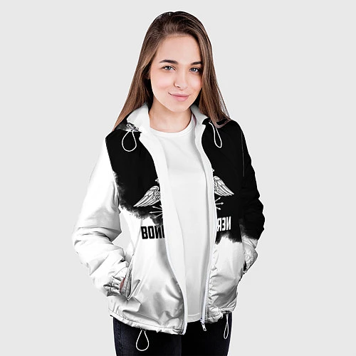 Женская куртка Войска связи / 3D-Белый – фото 3