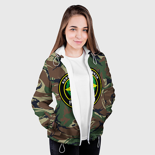 Женская куртка Войска связи / 3D-Белый – фото 3