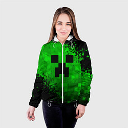 Куртка с капюшоном женская MINECRAFT, цвет: 3D-белый — фото 2