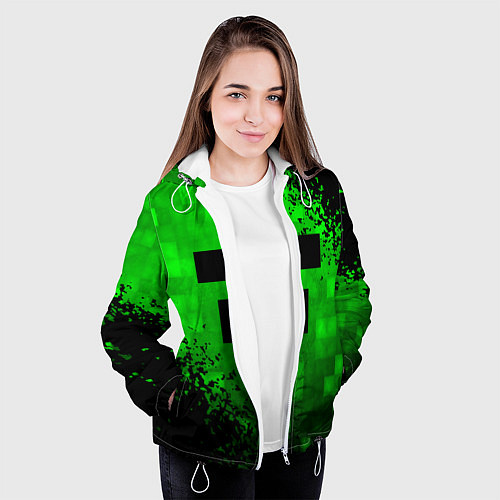Женская куртка MINECRAFT / 3D-Белый – фото 3