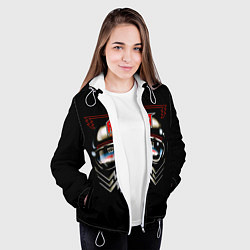 Куртка с капюшоном женская Ария, цвет: 3D-белый — фото 2