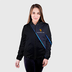 Куртка с капюшоном женская PORSCHE, цвет: 3D-черный — фото 2