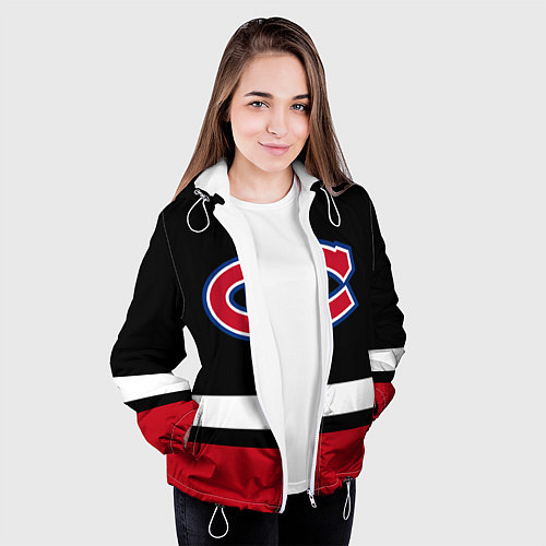 Женская куртка Монреаль Канадиенс / 3D-Белый – фото 3