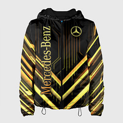 Куртка с капюшоном женская Mercedes-Benz, цвет: 3D-черный
