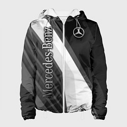 Куртка с капюшоном женская Mercedes-Benz, цвет: 3D-белый