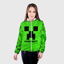 Куртка с капюшоном женская MINECRAFT, цвет: 3D-белый — фото 2