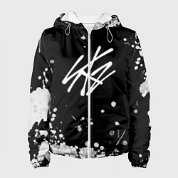 Куртка с капюшоном женская Stray Kids, цвет: 3D-белый