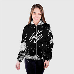 Куртка с капюшоном женская Stray Kids, цвет: 3D-белый — фото 2