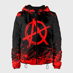 Куртка с капюшоном женская АНАРХИЯ, цвет: 3D-черный