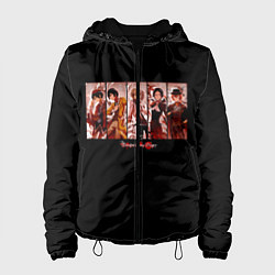 Куртка с капюшоном женская Великий из бродячих псов, цвет: 3D-черный