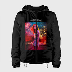 Куртка с капюшоном женская Очень странные дела, цвет: 3D-черный