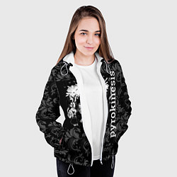 Куртка с капюшоном женская Pyrokinesis, цвет: 3D-белый — фото 2
