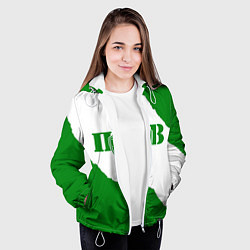 Куртка с капюшоном женская Пограничные Войска, цвет: 3D-белый — фото 2