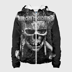 Куртка с капюшоном женская Iron Maiden, цвет: 3D-белый