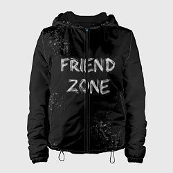 Куртка с капюшоном женская FRIEND ZONE, цвет: 3D-черный
