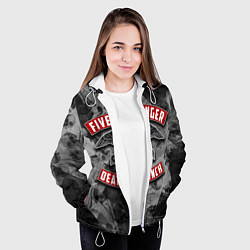 Куртка с капюшоном женская Five Finger Death Punch, цвет: 3D-белый — фото 2