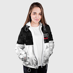 Куртка с капюшоном женская AUDI, цвет: 3D-белый — фото 2