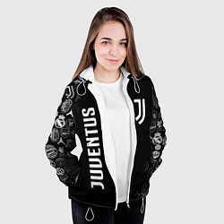 Куртка с капюшоном женская JUVENTUS, цвет: 3D-белый — фото 2
