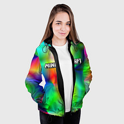 Куртка с капюшоном женская MINECRAFT, цвет: 3D-черный — фото 2
