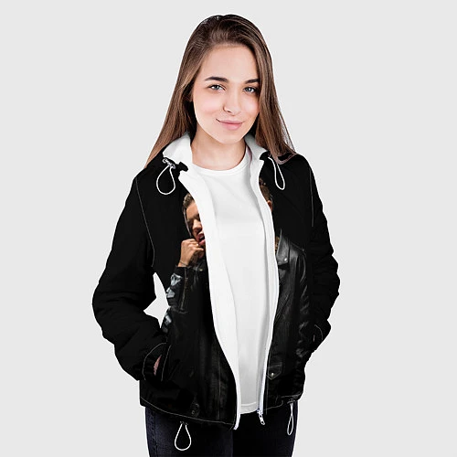 Женская куртка Элджей / 3D-Белый – фото 3