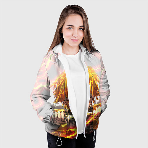Женская куртка KIMETSU NO YAIBA / 3D-Белый – фото 3