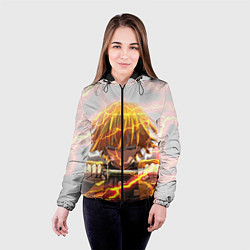 Куртка с капюшоном женская KIMETSU NO YAIBA, цвет: 3D-черный — фото 2