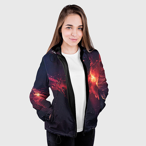 Женская куртка Космос / 3D-Черный – фото 3