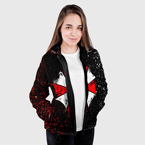 Женская куртка RESIDENT EVIL UMBRELLA / 3D-Черный – фото 3