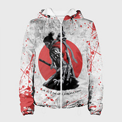 Куртка с капюшоном женская SEKIRO SHADOW DIE TWICE, цвет: 3D-белый