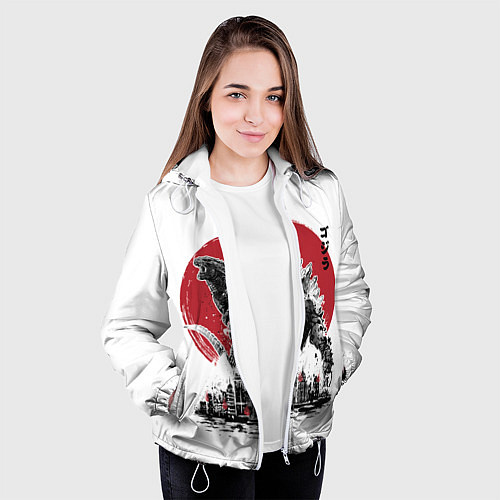Женская куртка GODZILLA / 3D-Белый – фото 3