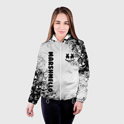 Куртка с капюшоном женская Marshmello, цвет: 3D-белый — фото 2