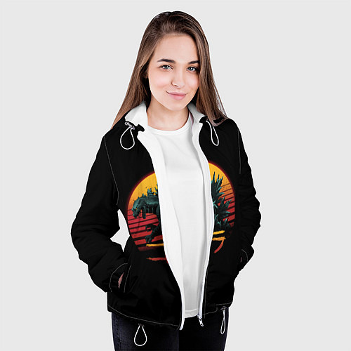 Женская куртка GODZILLA / 3D-Белый – фото 3