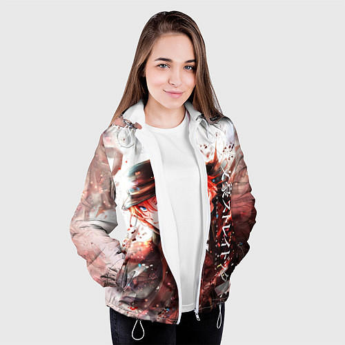 Женская куртка Bungou Stray Dogs / 3D-Белый – фото 3