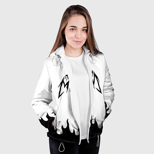 Женская куртка ПОШЛАЯ МОЛЛИ / 3D-Белый – фото 3