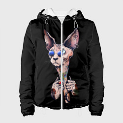 Куртка с капюшоном женская Сфинкс, цвет: 3D-белый