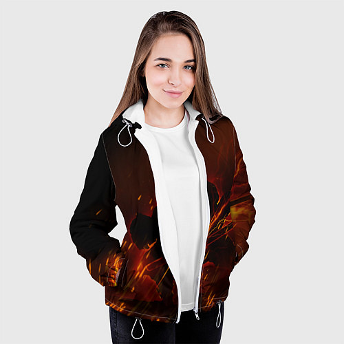 Женская куртка KIMETSU NO YAIBA / 3D-Белый – фото 3