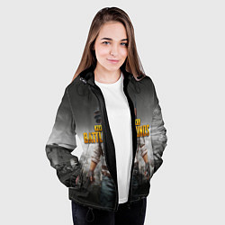 Куртка с капюшоном женская PUBG, цвет: 3D-черный — фото 2